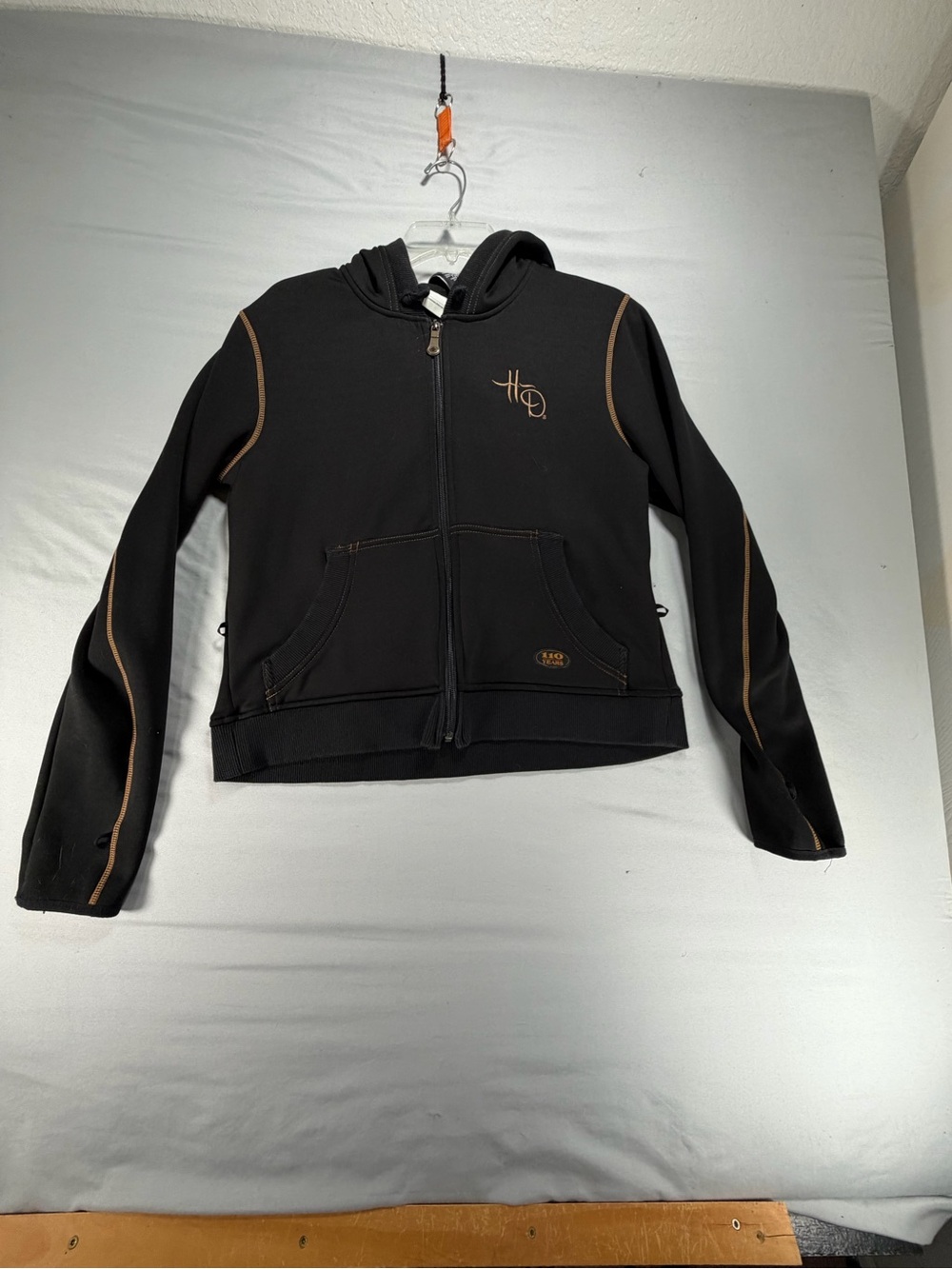 Harley Davidson 110th Anniversary Womens Large Petite Full Zip Hoodie Jacket